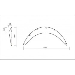 Nissan 200SX S13 x 7,5 cm ALETINES ANCHOS